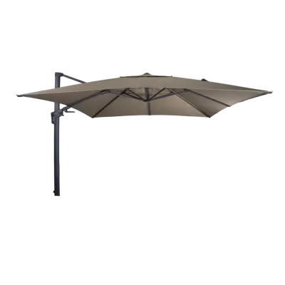 Grote Zweefparasol VirgoFlex Taupe 3x3m van Lesli Living