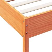 Bedframe zonder matras massief grenenhout wasbruin 100x200 cm - thumbnail