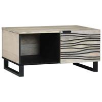 Salontafel Beige en zwart 80 x 50 x 40 cm - thumbnail