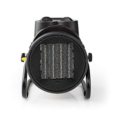 Nedis htif20fyw industriële keramische ventilatorkachel thermostaat 3 standen 2000 w geel