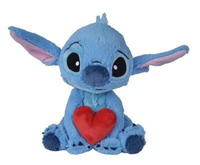 Disney Stitch knuffel met hart - 25 cm Disney Stitch knuffel met hart - 25 cm
