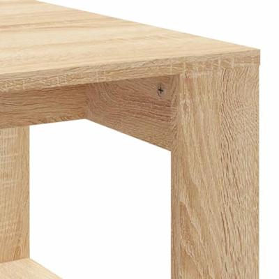 Salontafel 102x50x35 cm bewerkt hout sonoma eikenkleurig