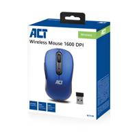 ACT AC5140 Draadloze Muis | Instelbare DPI 1000-1600 | USB Nano Ontvanger | Blauw - thumbnail