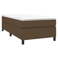 Boxspring bed 100x200 cm stof donkerbruin - thumbnail