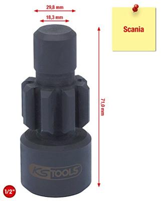 KS Tools 455.0070 1/2 motor-doordraaivoorziening voor Scania KS Tools 455.0070 1/2 motor-doordraaivoorziening voor Scania