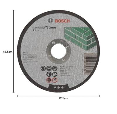 Bosch Accessories 2608603178 2608603178 Doorslijpschijf recht 125 mm 1 stuk(s) Steen