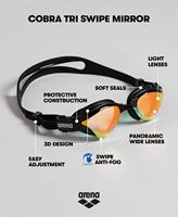 Arena cobra tri swipe mirror - swim goggles - thumbnail