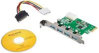 Delock 89363 PCI Express x1-kaart naar 4 x externe USB Type-A femalee USB 5 Gbps - thumbnail
