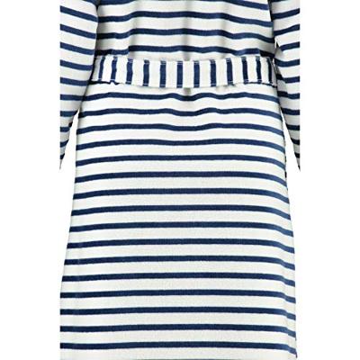 Cawö Cawö Dames Badjas met Capuchon 6596 Navy 44