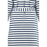 Cawö Cawö Dames Badjas met Capuchon 6596 Navy 46 - thumbnail