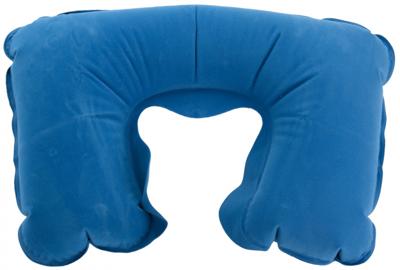 Pro World nekkussen opblaasbaar 33 cm polyester blauw
