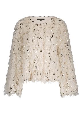 Tramontana Feathered Sequin Jacket C35-18-801 Jackets 006800-stone