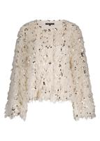 Tramontana Feathered Sequin Jacket C35-18-801 Jackets 006800-stone - thumbnail