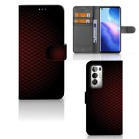 OPPO Find X3 Neo 5G | Telefoon Hoesje | Geruit Rood - thumbnail
