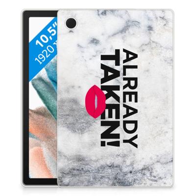 Samsung Galaxy Tab A8 2021/2022 Back cover met naam Already Taken White