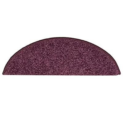VidaXL Trapmatten 15 st 56x17x3 cm donkerpaars halfrond