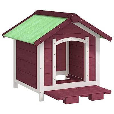 VidaXL Hondenhok 65x65x61,5 cm massief grenenhout mokkakleurig