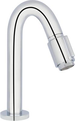 Saqu Essential 2.0 luxe fonteinkraan met C-uitloop chroom Saqu Essential 2.0 luxe fonteinkraan met C-uitloop chroom
