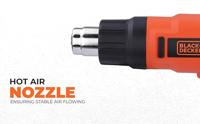 Heteluchtpistool Black & Decker KX2200K-QS 2000 W - thumbnail