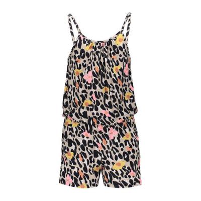 Geisha Meisjes jumpsuit - Groen luipaard Geisha Meisjes jumpsuit - Groen luipaard