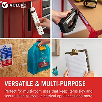 VELCRO® VEL-EC60214 Klittenband Om vast te plakken Haak- en lusdeel (l x b) 2500 mm x 20 mm Wit 2.5 m