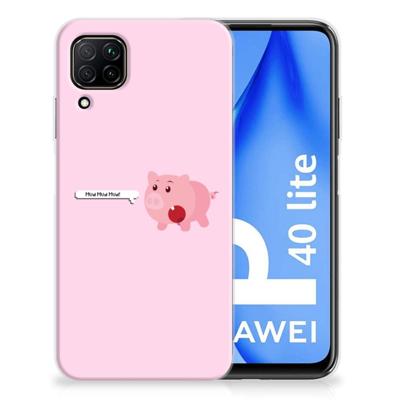 Huawei P40 Lite Telefoonhoesje met Naam Pig Mud Huawei P40 Lite Telefoonhoesje met Naam Pig Mud