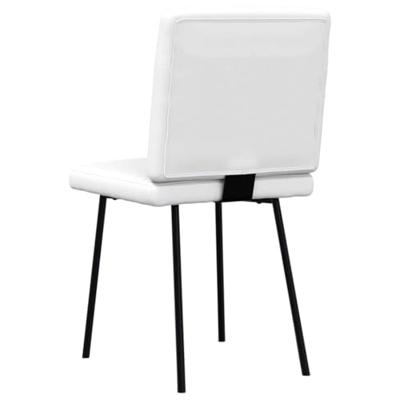 Eetkamerstoelen 6 st kunstleer wit