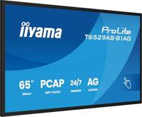 Iiyama ProLite Digital Signage display Energielabel: G (A - G) 163.8 cm (64.5 inch) 3840 x 2160 Pixel 24/7 Android, Multi-touch, Kiosk-modus - thumbnail