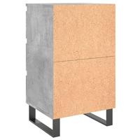 Nachtkastjes 2 st 40x35x69 cm bewerkt hout betongrijs - thumbnail