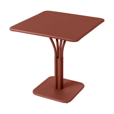 Fermob Luxembourg tuintafel kolom 71x71 cm Red Ochre
