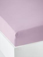 Effen jersey hoeslaken van Oeko-Tex® lila - thumbnail