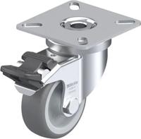 Blickle LPA-TPA 50G-FI Zwenkwiel met rem Wieldiameter: 50 mm Draagvermogen (max.): 50 kg 1 stuk(s) - thumbnail