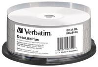 Verbatim BD-R - Blu-Ray Disc 50 GB, bedrukbaar oppervlak, 6x brandsnelheid, DataLifePlus, 25 Pack Spindle - thumbnail