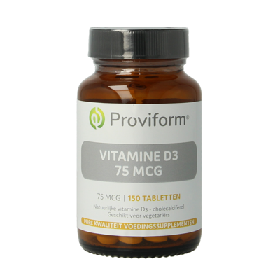 Vitamine D3 75mcg 150 Tabletten