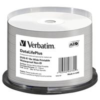 Verbatim 43734 DVD-R blanco 4,7 GB 50 st. spindel bedrukbaar - thumbnail