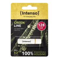 Intenso Green Line USB-stick 128 GB Beige, Bruin 3540491 USB-A 3.2 Gen 1 - thumbnail