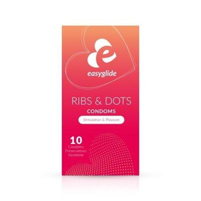 Easyglide Condooms ribs en dots 10 Stuks