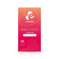 Easyglide Condooms ribs en dots 10 Stuks - thumbnail