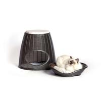 Bama pet pasha dierenmand 52x50x46/55 cm antraciet - thumbnail