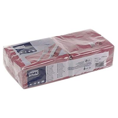 Lunchservet tork advanced vierdevouw bordeauxrood