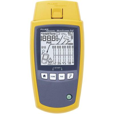 Fluke Networks Set: MS-POE + MT-8200-63A MicroScanner™ POE + IntelliTone 200 Probe Kabelmeter Meetbereik: Audio/Video, Netwerk, Telecommunicatie