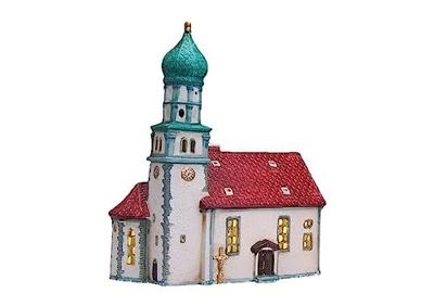 Wurm Lichthaus Kirche Wasserburg/Bodensee van porselein, veelkleurig (B/H/D) 19x24x12cm Wurm Lichthaus Kirche Wasserburg/Bodensee van porselein, veelkleurig (B/H/D) 19x24x12cm