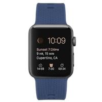 Siliconen bandje met motief - Navy - Geschikt voor Apple Watch 38mm / 40mm / 41mm / 42mm - thumbnail