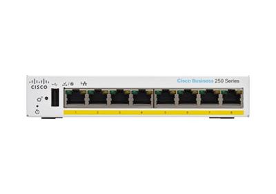 Cisco CBS250-8PP-D Smart Business Switch | 8 GE-poorten | Gedeeltelijke PoE | Levenslange beperkte hardwaregarantie (CBS250-8PP-D-EU)