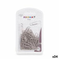 Clip Pincello Zilverkleurig Metaal Medium (24 Stuks) - thumbnail