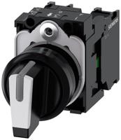Siemens 3SU11002BL601NA0 3SU1100-2BL60-1NA0 Knevelschakelaar Kunststof frontring Zwart, Wit 2 x 45 ° 1 stuk(s) - thumbnail