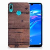 Huawei Y7 2019 Bumper Hoesje Old Wood - thumbnail