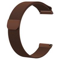 Fitbit Versa 1 / 2 & Lite milanese bandje - Maat: Small - Bruin - thumbnail