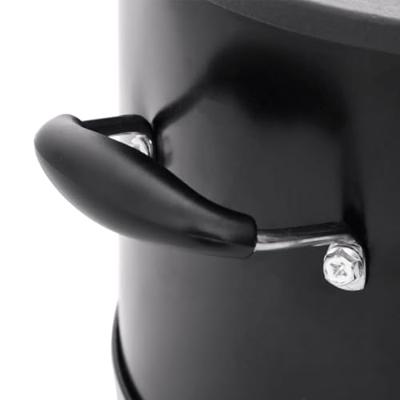 Camping houtkachel 36x26x22,5 cm metaal zwart