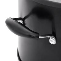 Camping houtkachel 36x26x22,5 cm metaal zwart - thumbnail